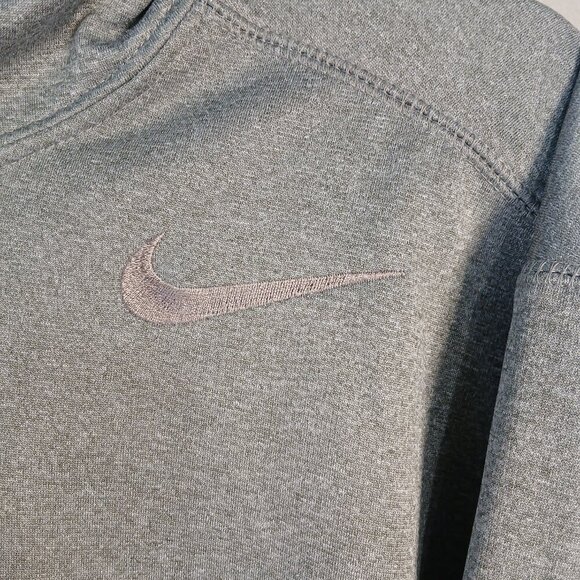 NIKE THERMA-FIT GRAY HOODIE, MENS, SIZE MEDIUM, LIKE NEW - Picture 6 of 8